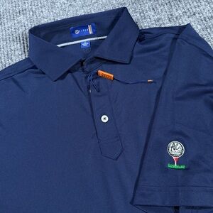 Stitch Golf Mens M Performance Golf Polo Shirt Short Sleeve Navy Wicking NWT NEW